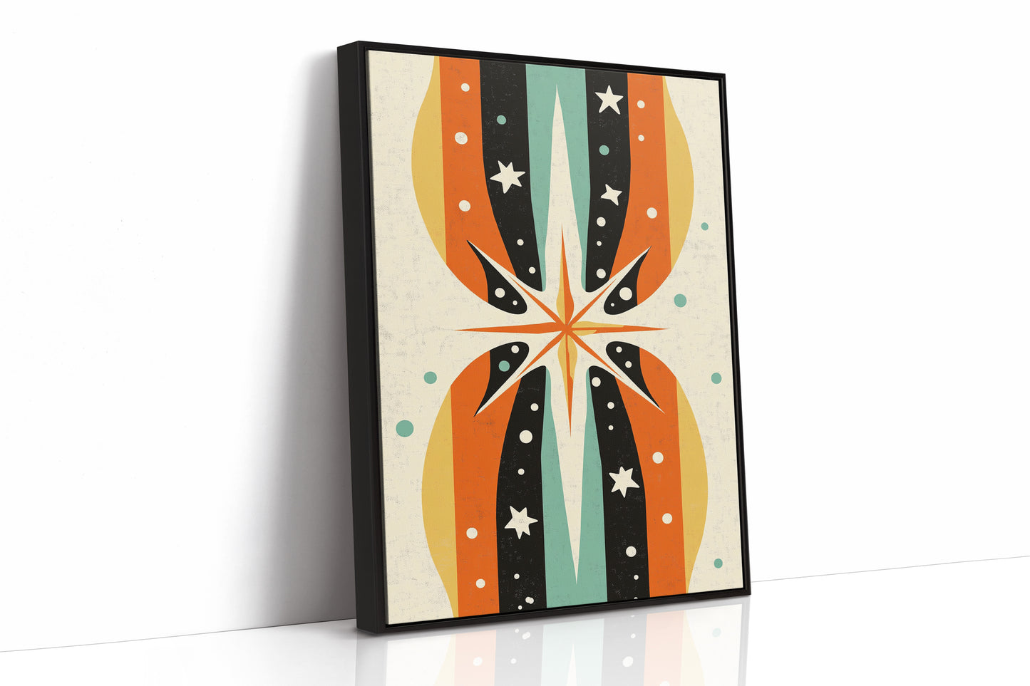 AL0733 - Premium Art Print - Black Framed Canvas image 1