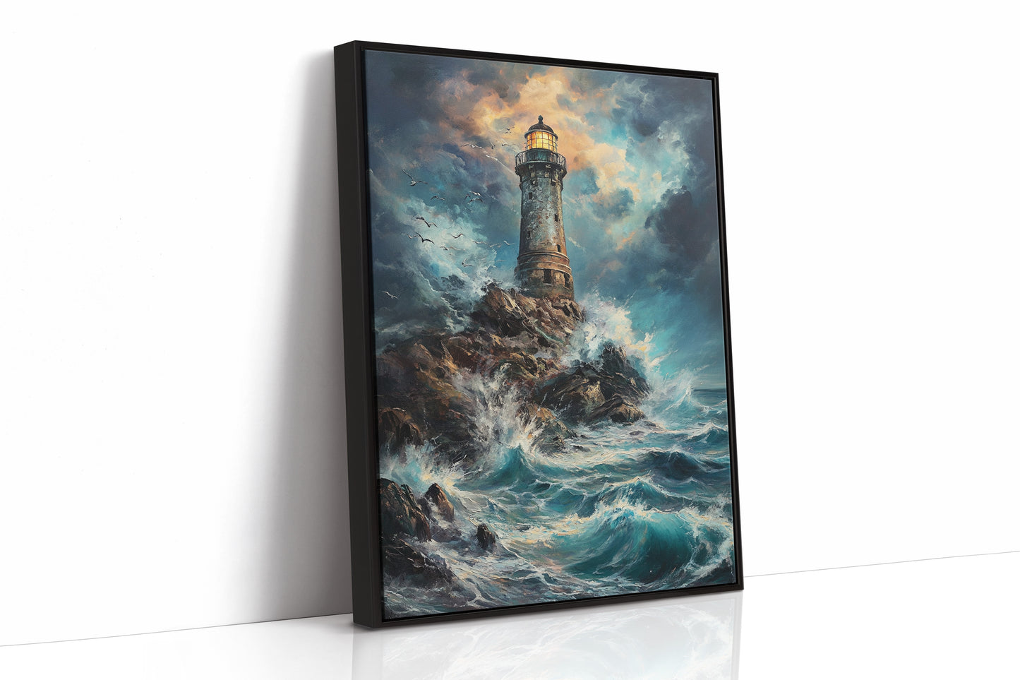 AL0740 - Premium Art Print - Black Framed Canvas image 1