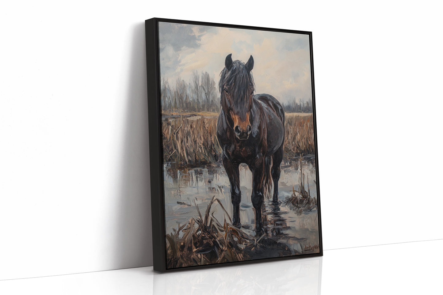 AL0771 - Premium Art Print - Black Framed Canvas image 1