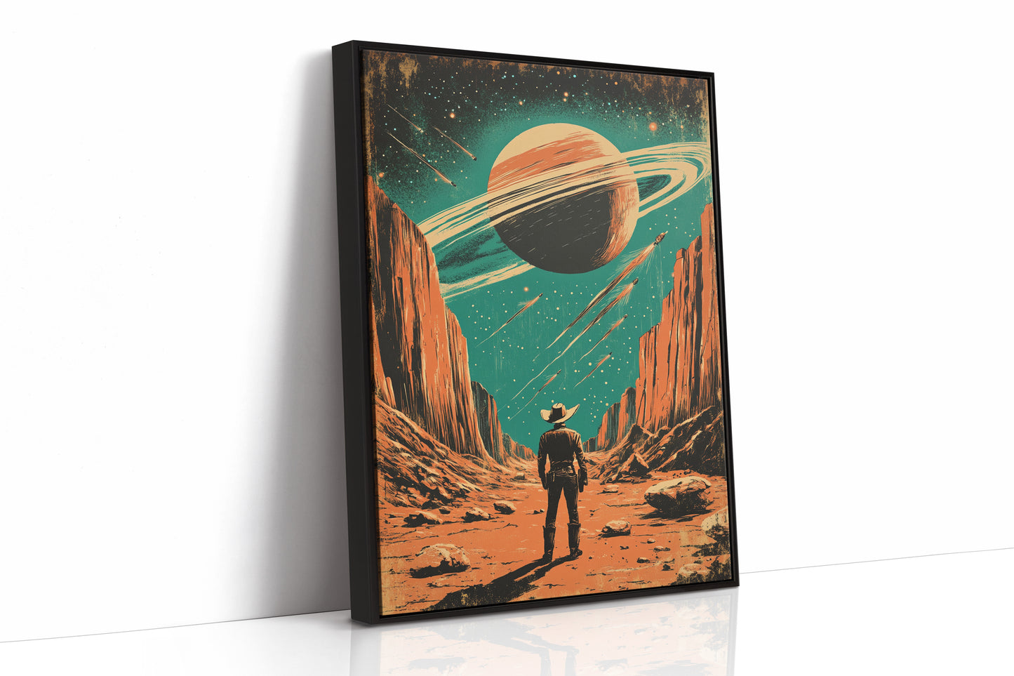 AL0779 - Premium Art Print - Black Framed Canvas image 1