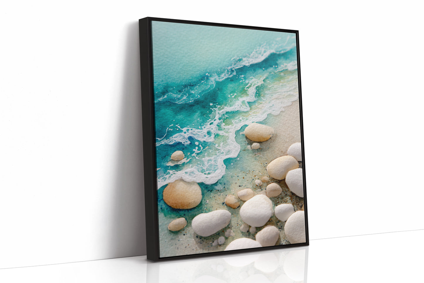 AL1893 - Premium Art Print - Black Framed Canvas image 1