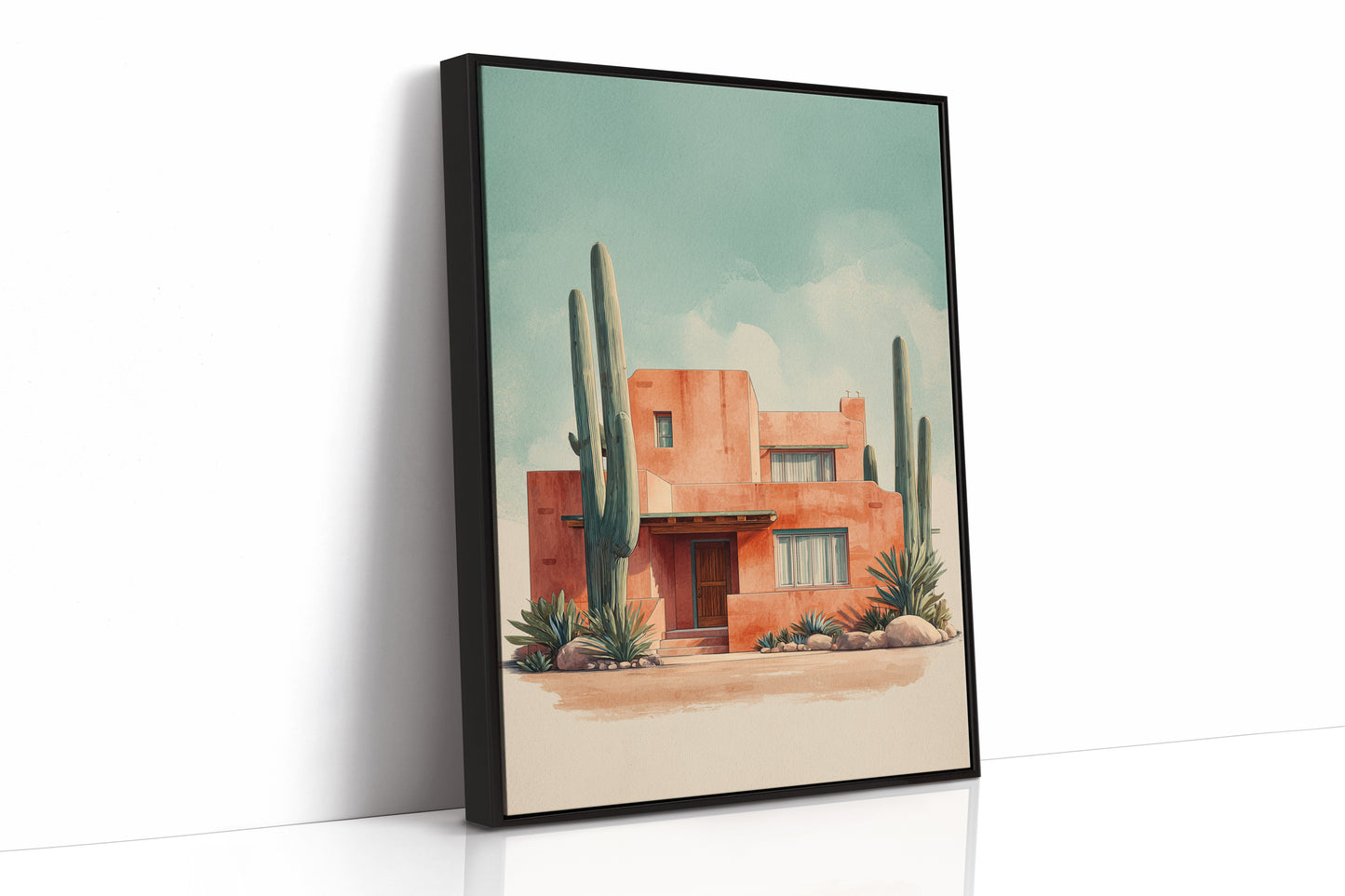 AL1882 - Premium Art Print - Black Framed Canvas image 1