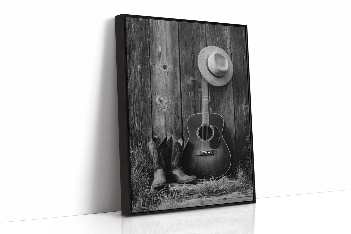 AL1863 - Premium Art Print - Black Framed Canvas image 1