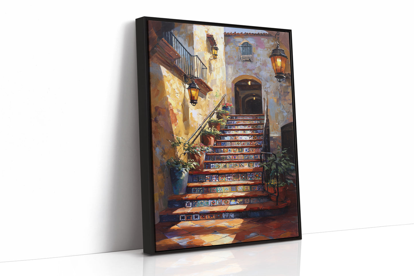 AL1856 - Premium Art Print - Black Framed Canvas image 1