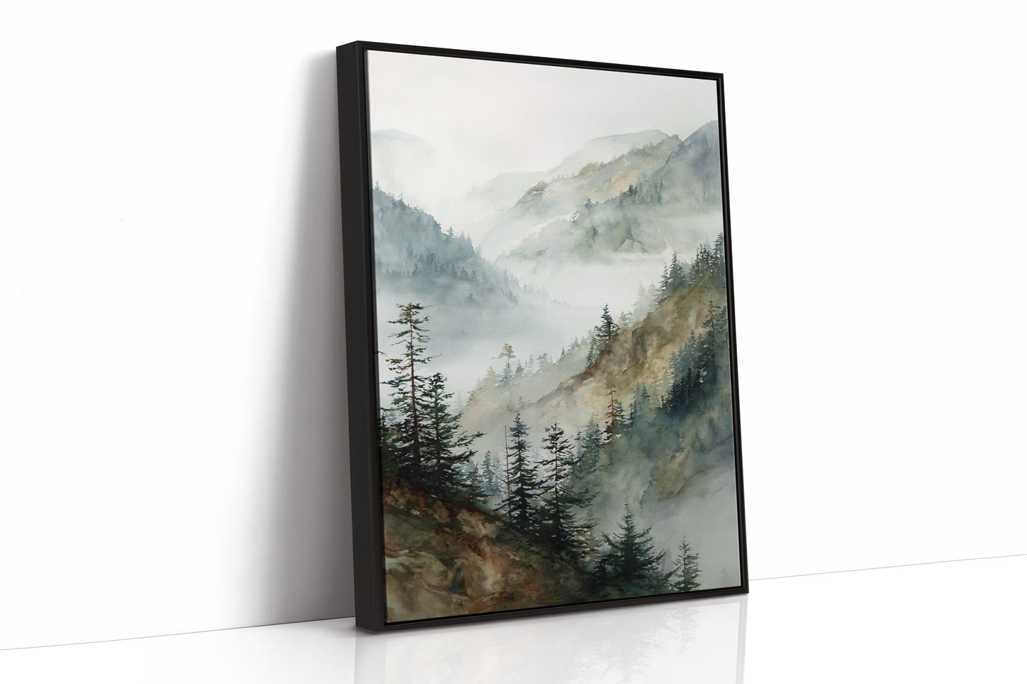 AL1843 - Premium Art Print - Black Framed Canvas image 1