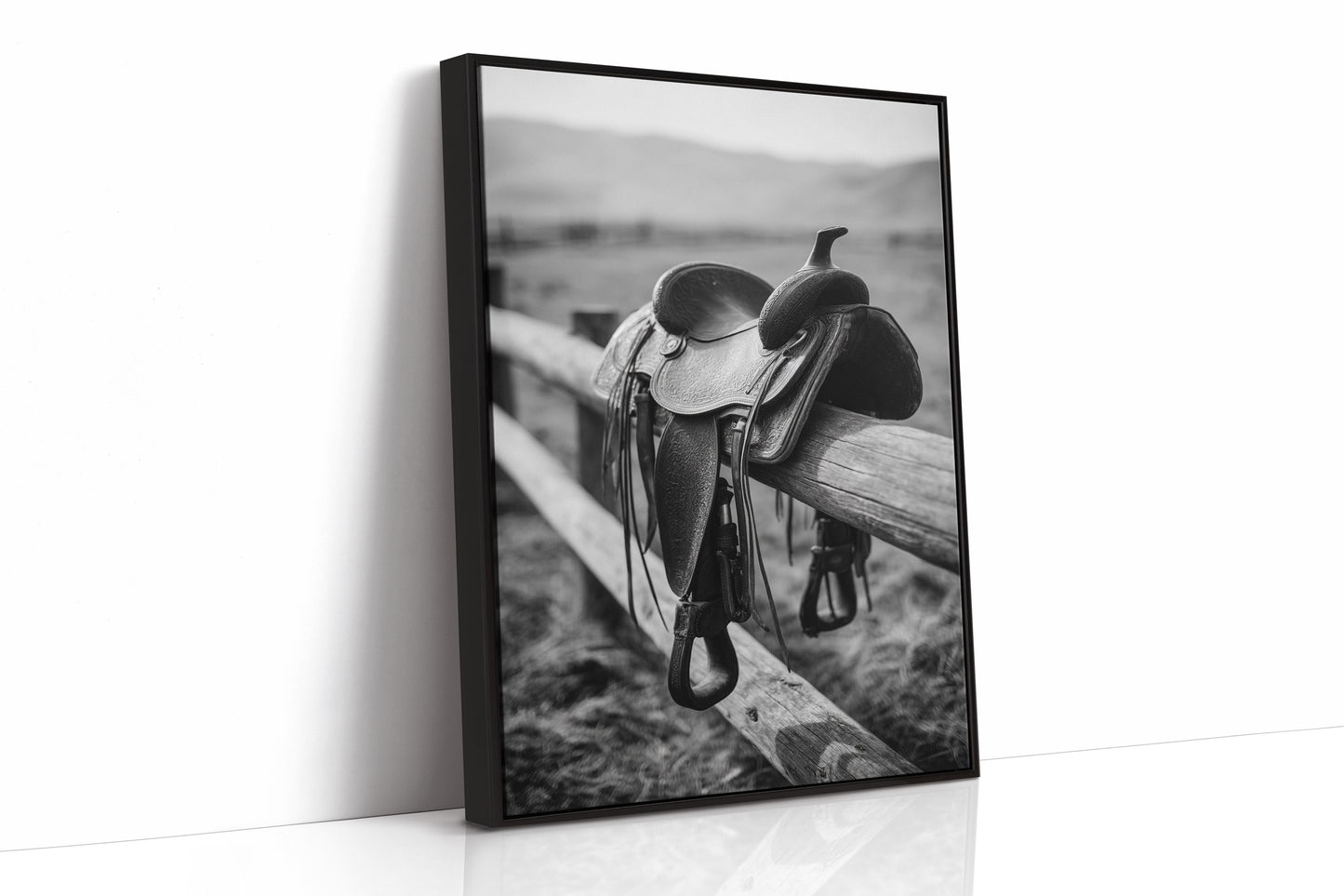 AL1827 - Premium Art Print - Black Framed Canvas image 1