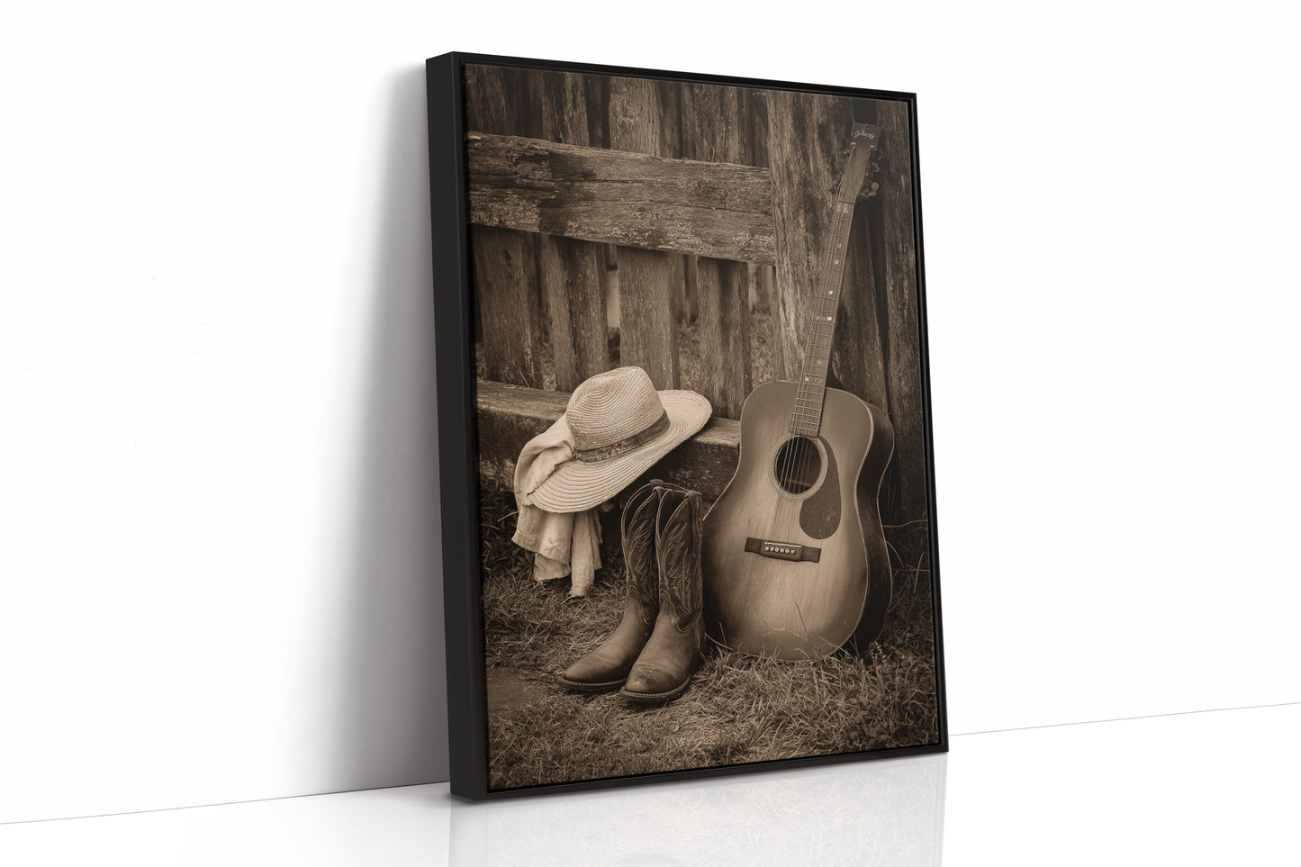 AL1812 - Premium Art Print - Black Framed Canvas image 1