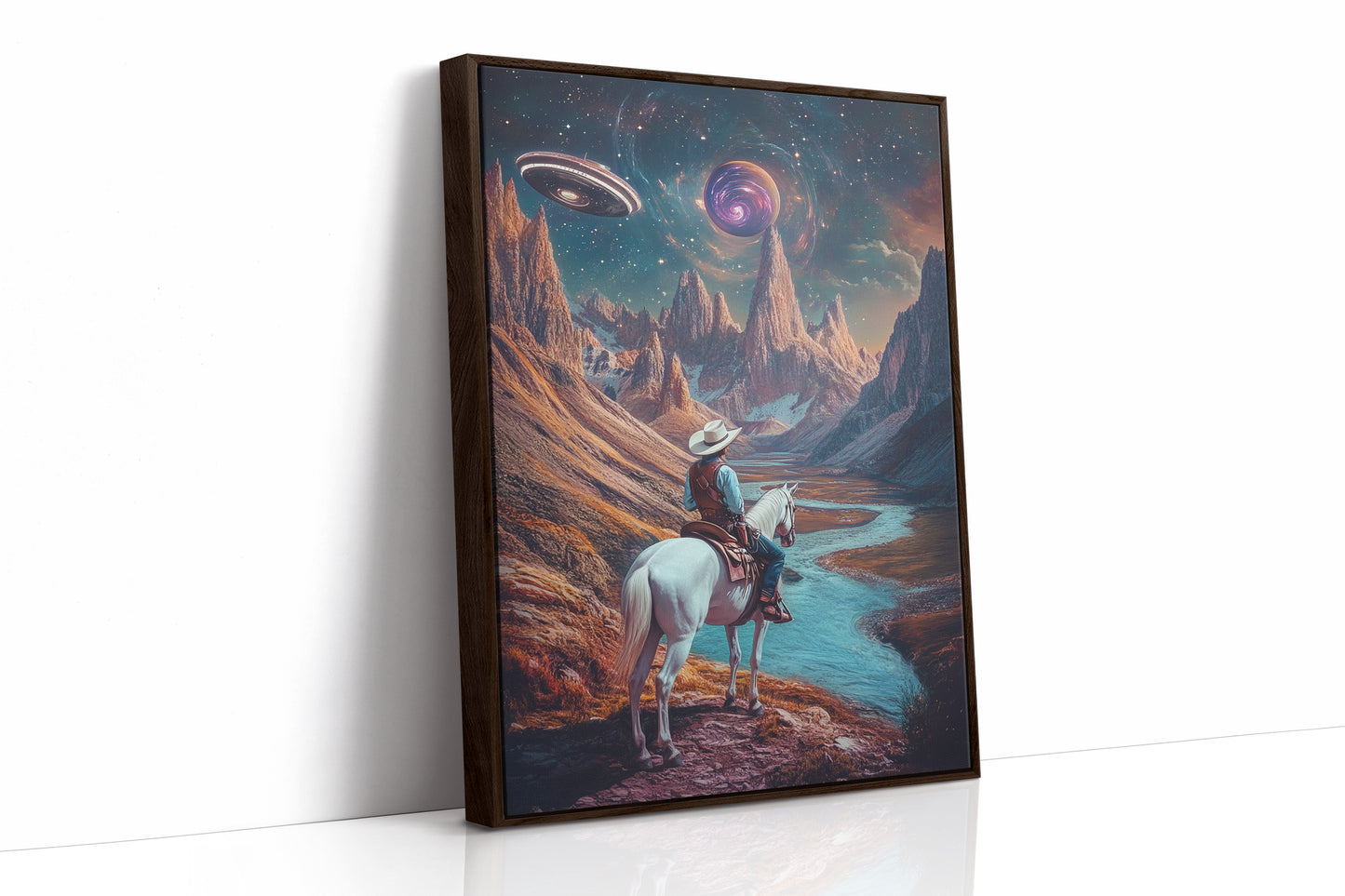 AL0008 - Brown Framed Canvas image 1