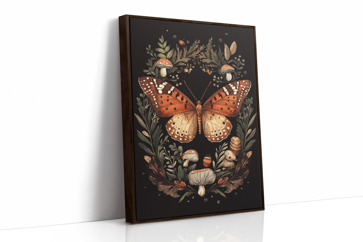 AL0026 - Premium Art Print - Brown Framed Canvas image 1