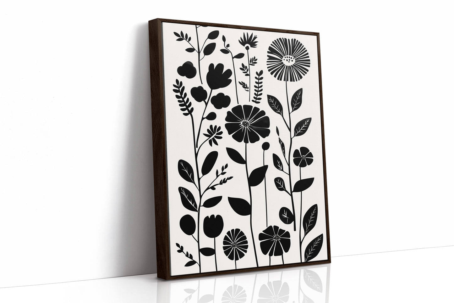 AL0032 - Premium Art Print - Brown Framed Canvas image 1