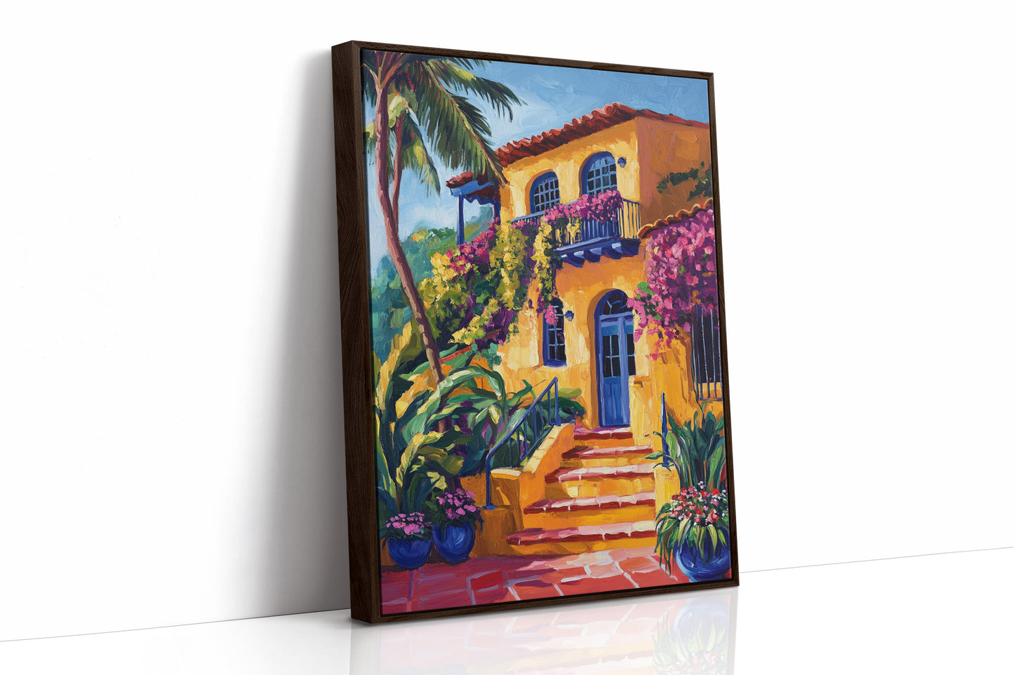 AL0062 - Premium Art Print - Brown Framed Canvas image 1