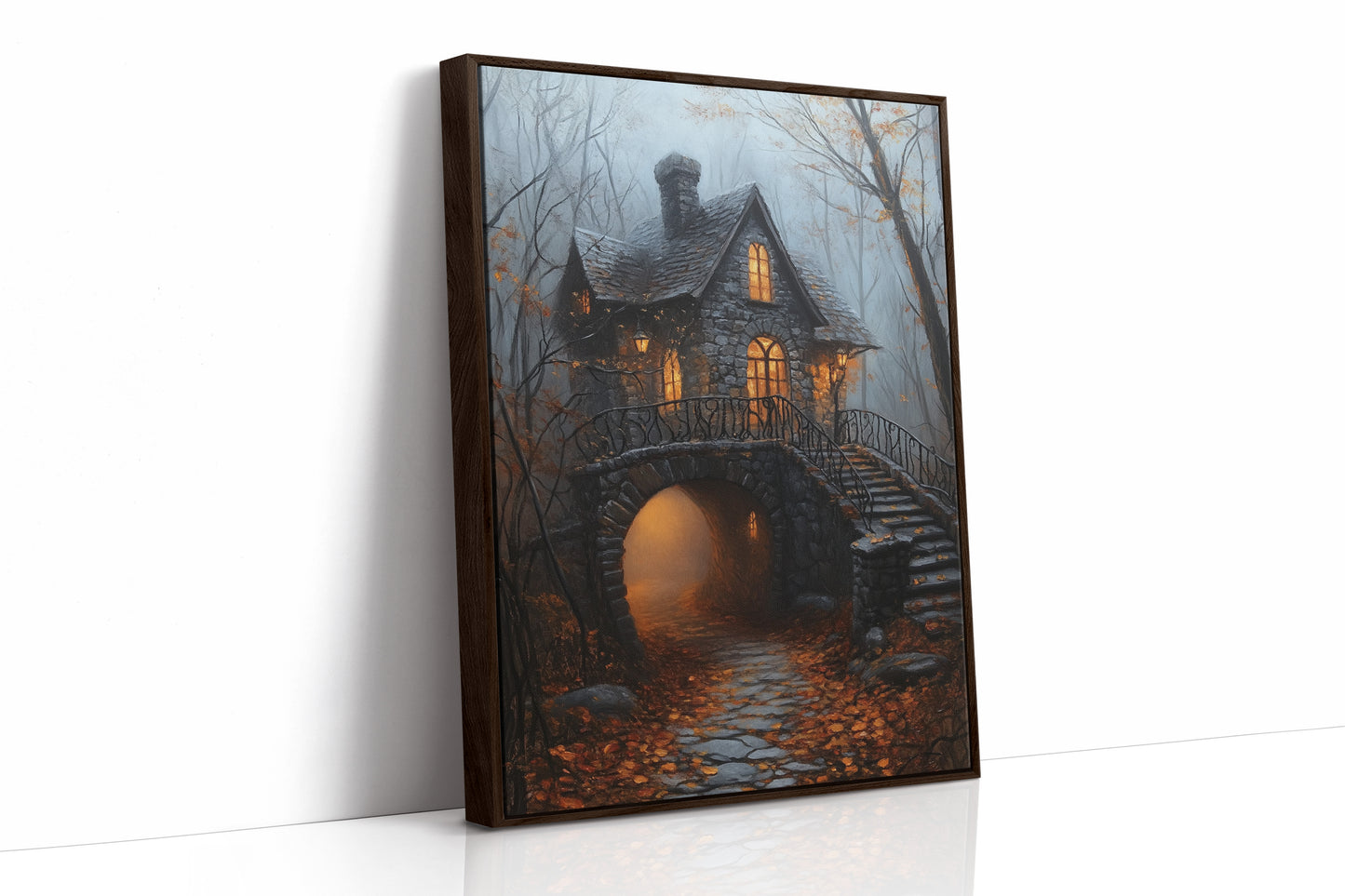 AL0063 - Premium Art Print - Brown Framed Canvas image 1