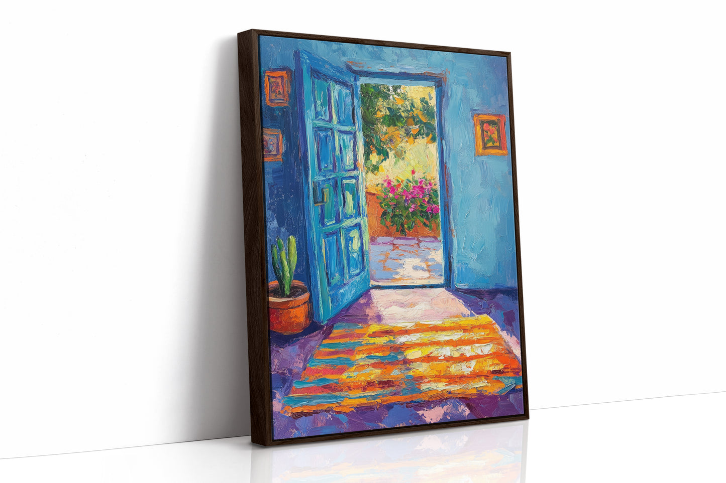 AL0070 - Premium Art Print - Brown Framed Canvas image 1