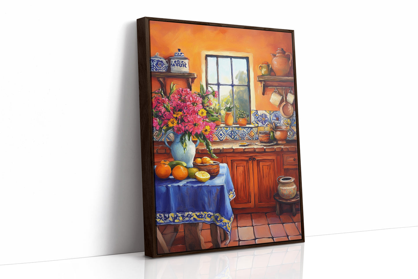 AL0071 - Premium Art Print - Brown Framed Canvas image 1