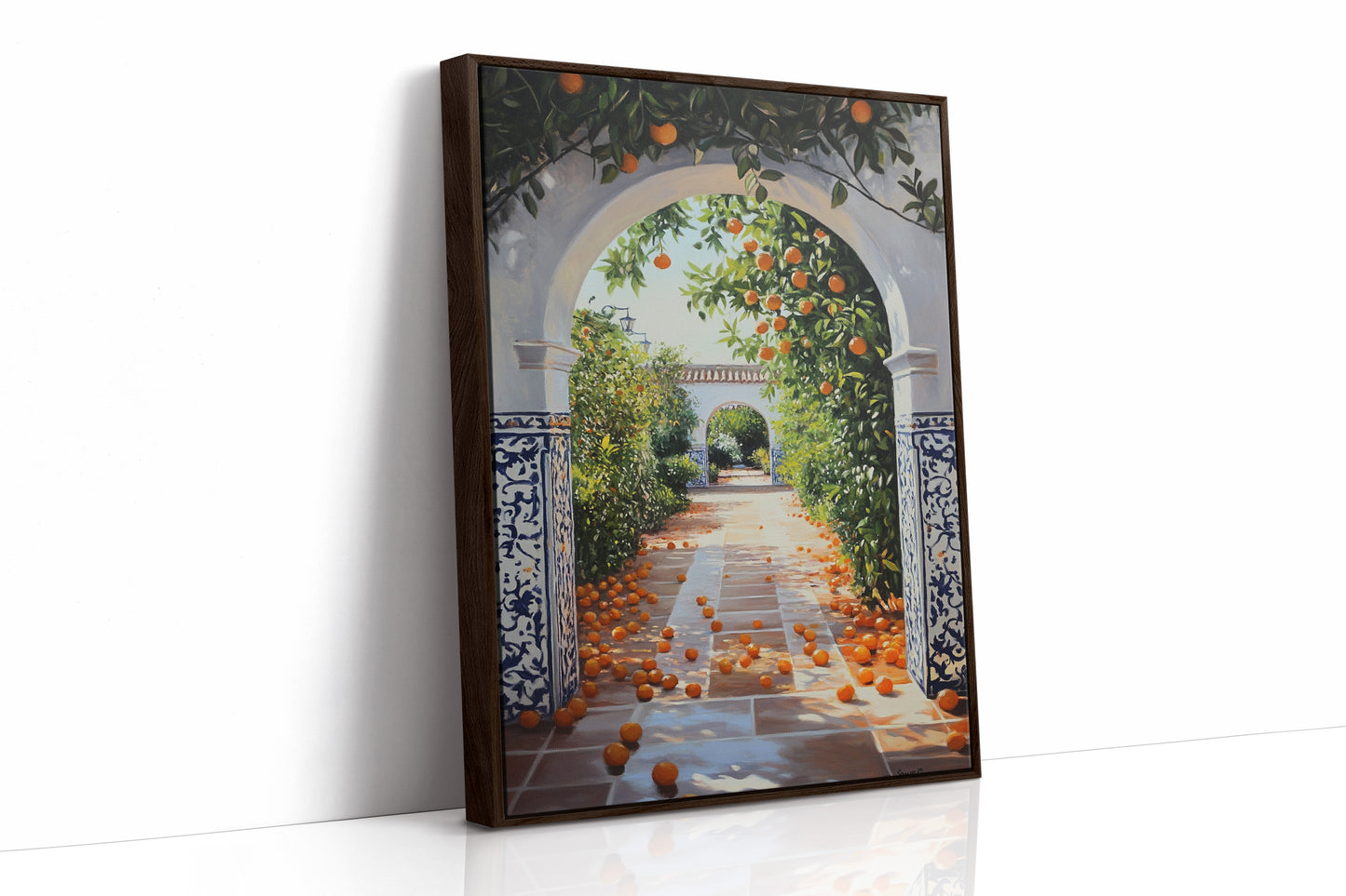 AL0082 - Premium Art Print - Brown Framed Canvas image 1
