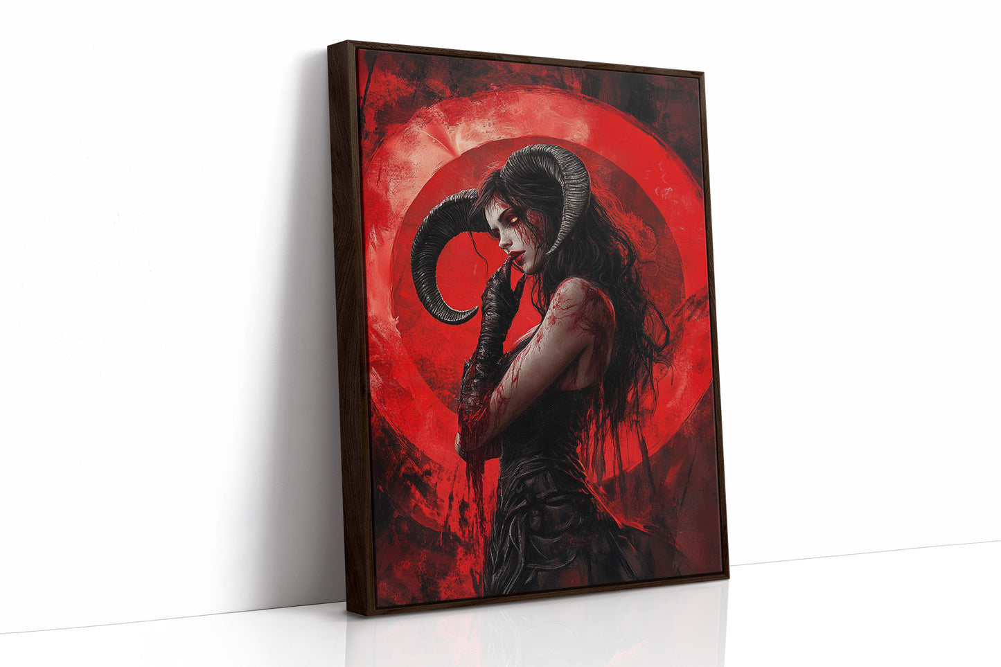 AL0115 - Premium Art Print - Brown Framed Canvas image 1