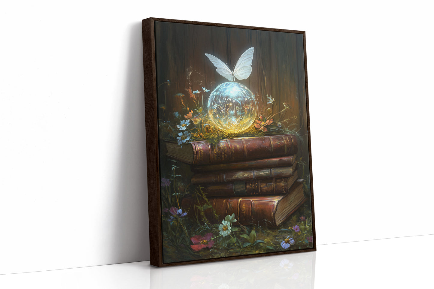 AL0116 - Premium Art Print - Brown Framed Canvas image 1