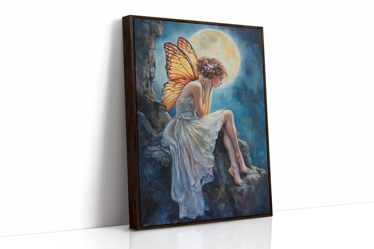 AL0134 - Premium Art Print - Brown Framed Canvas image 1