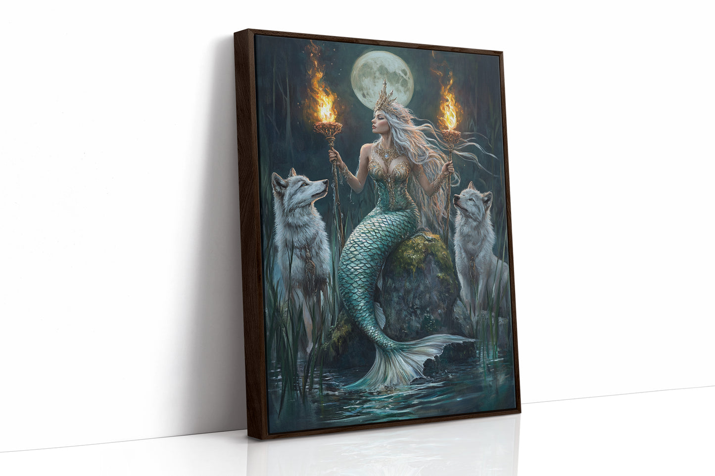 AL0140 - Premium Art Print - Brown Framed Canvas image 1