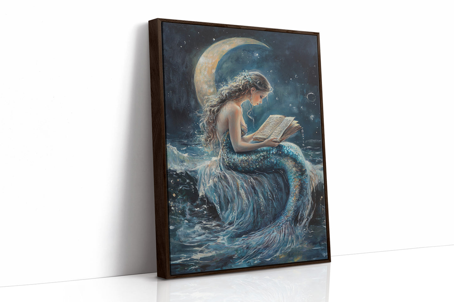 AL0145 - Premium Art Print - Brown Framed Canvas image 1