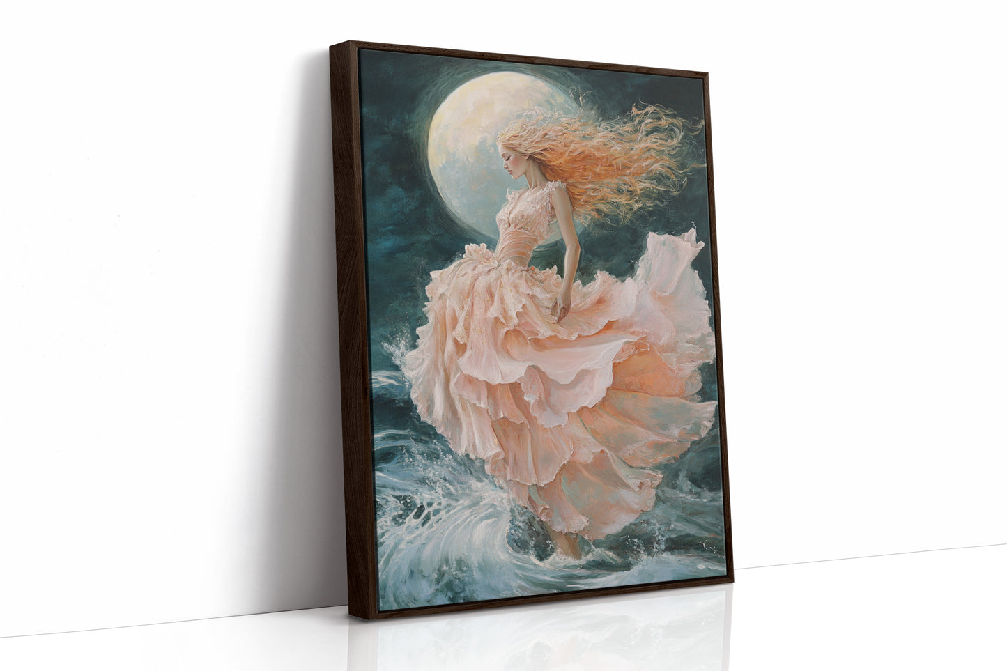 AL0148 - Premium Art Print - Brown Framed Canvas image 1