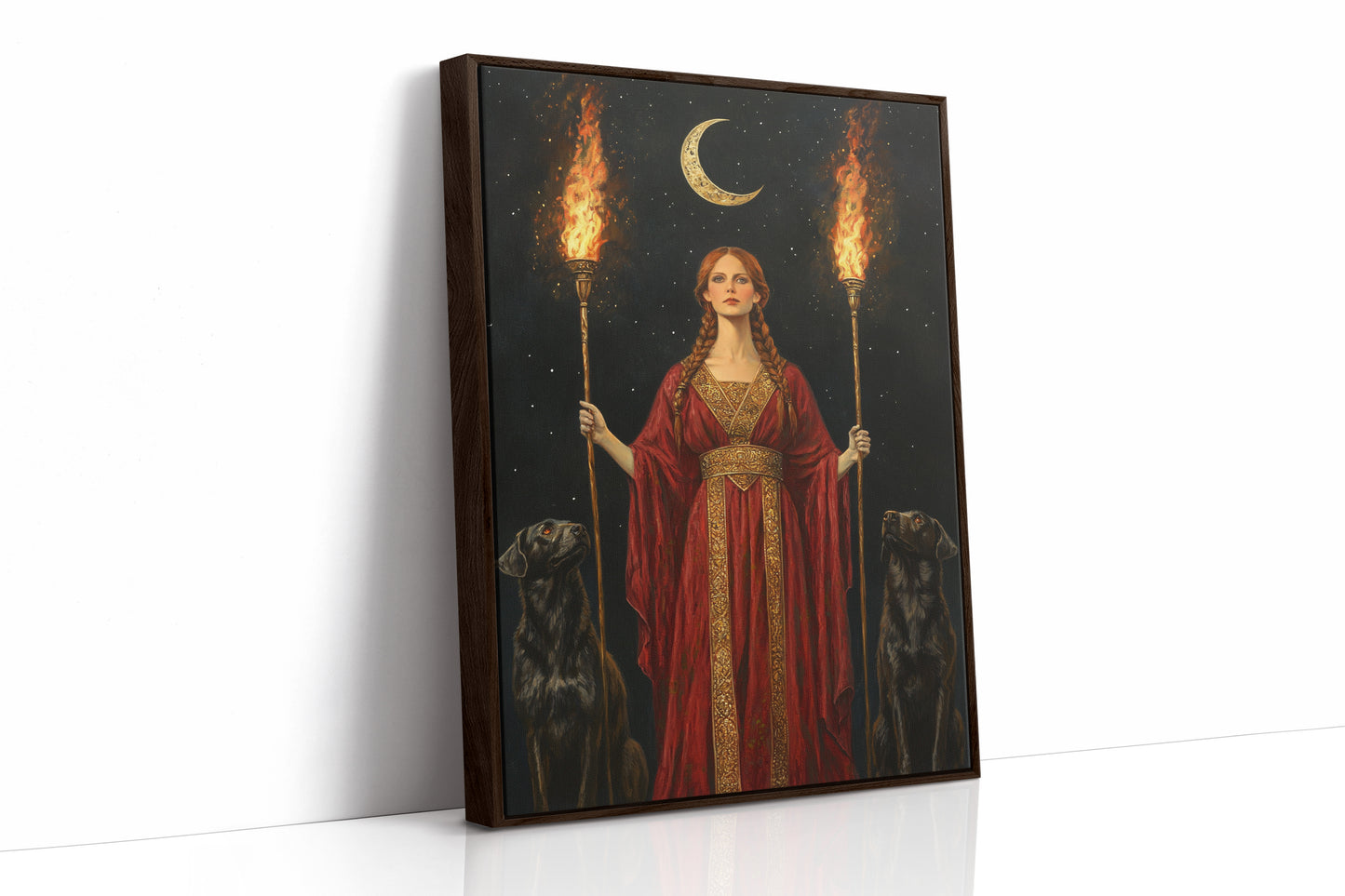 AL0150 - Premium Art Print - Brown Framed Canvas image 1