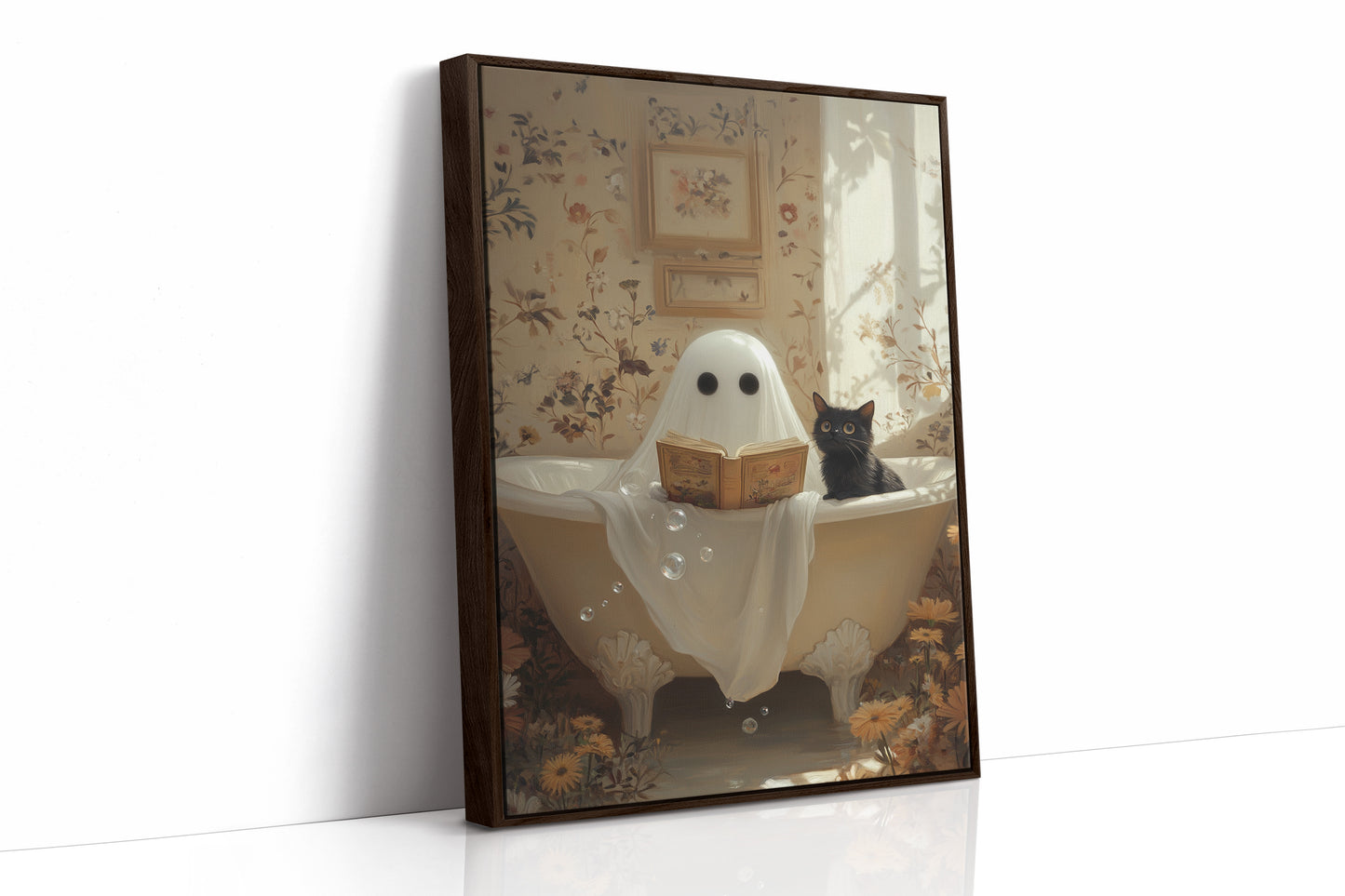 AL0152 - Premium Art Print - Brown Framed Canvas image 1