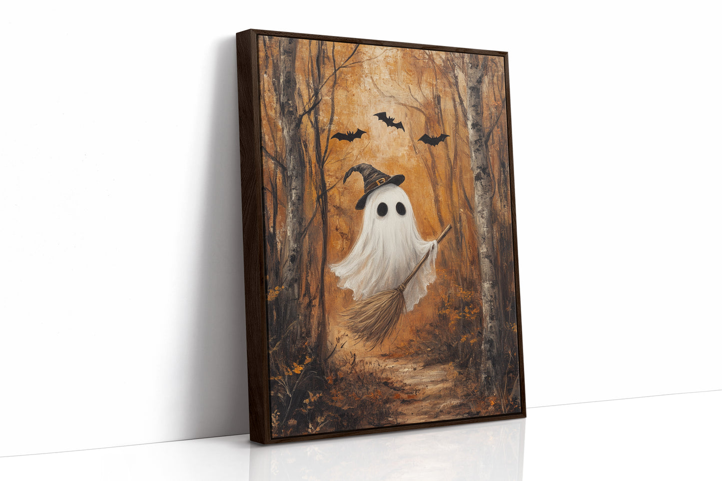 AL0158 - Premium Art Print - Brown Framed Canvas image 1