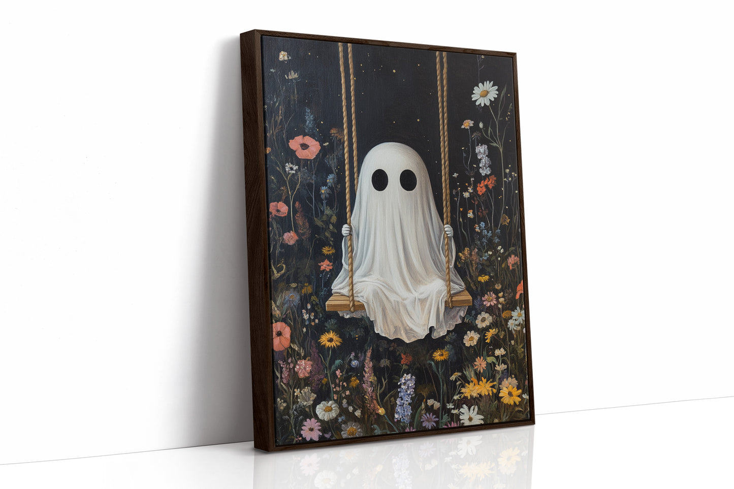 AL0159 - Premium Art Print - Brown Framed Canvas image 1