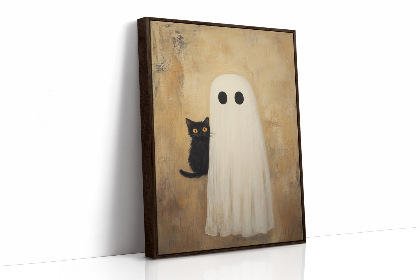 AL0161 - Premium Art Print - Brown Framed Canvas image 1