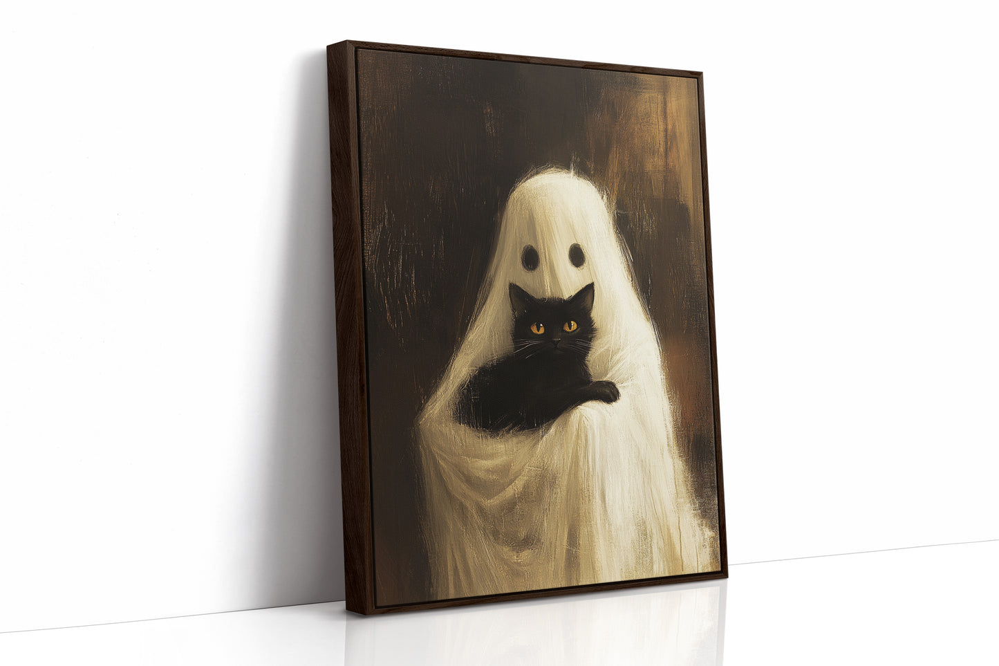 AL0169 - Premium Art Print - Brown Framed Canvas image 1