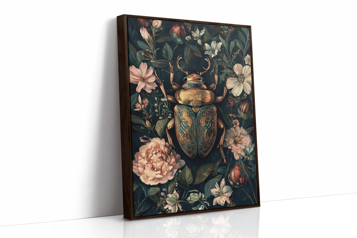 AL0175 - Premium Art Print - Brown Framed Canvas image 1