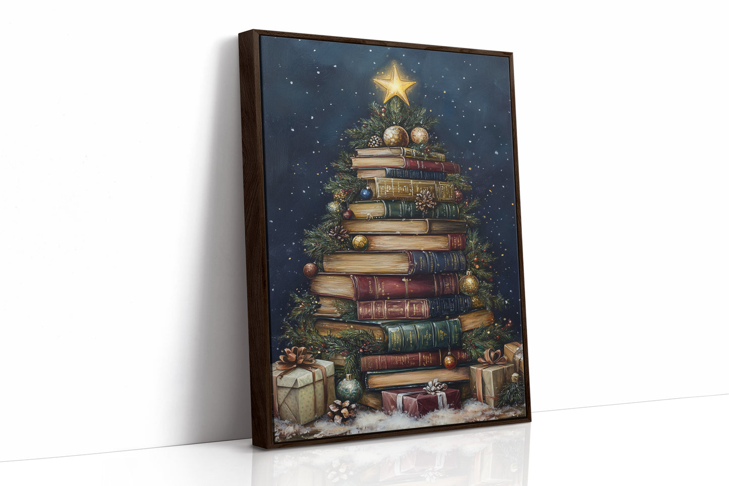 AL0178 - Premium Art Print - Brown Framed Canvas image 1