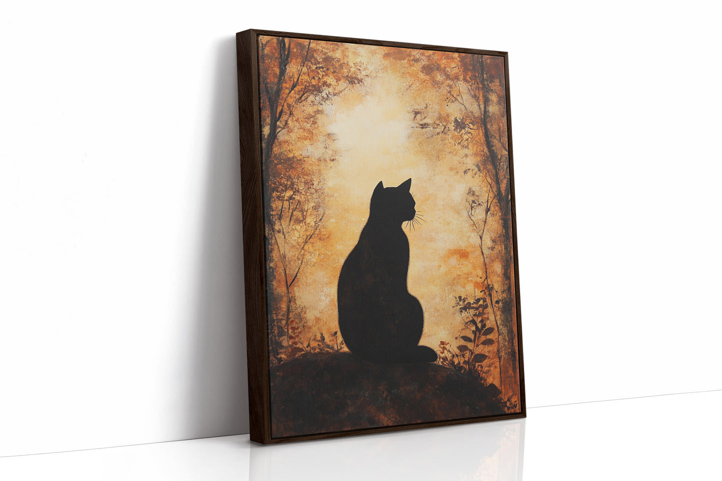 AL0192 - Premium Art Print - Brown Framed Canvas image 1