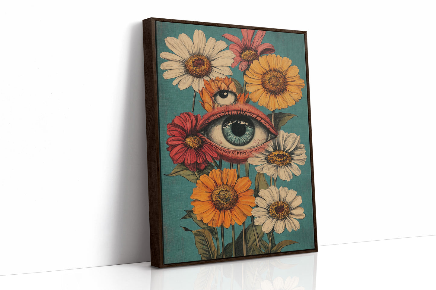 AL0212 - Premium Art Print - Brown Framed Canvas image 1