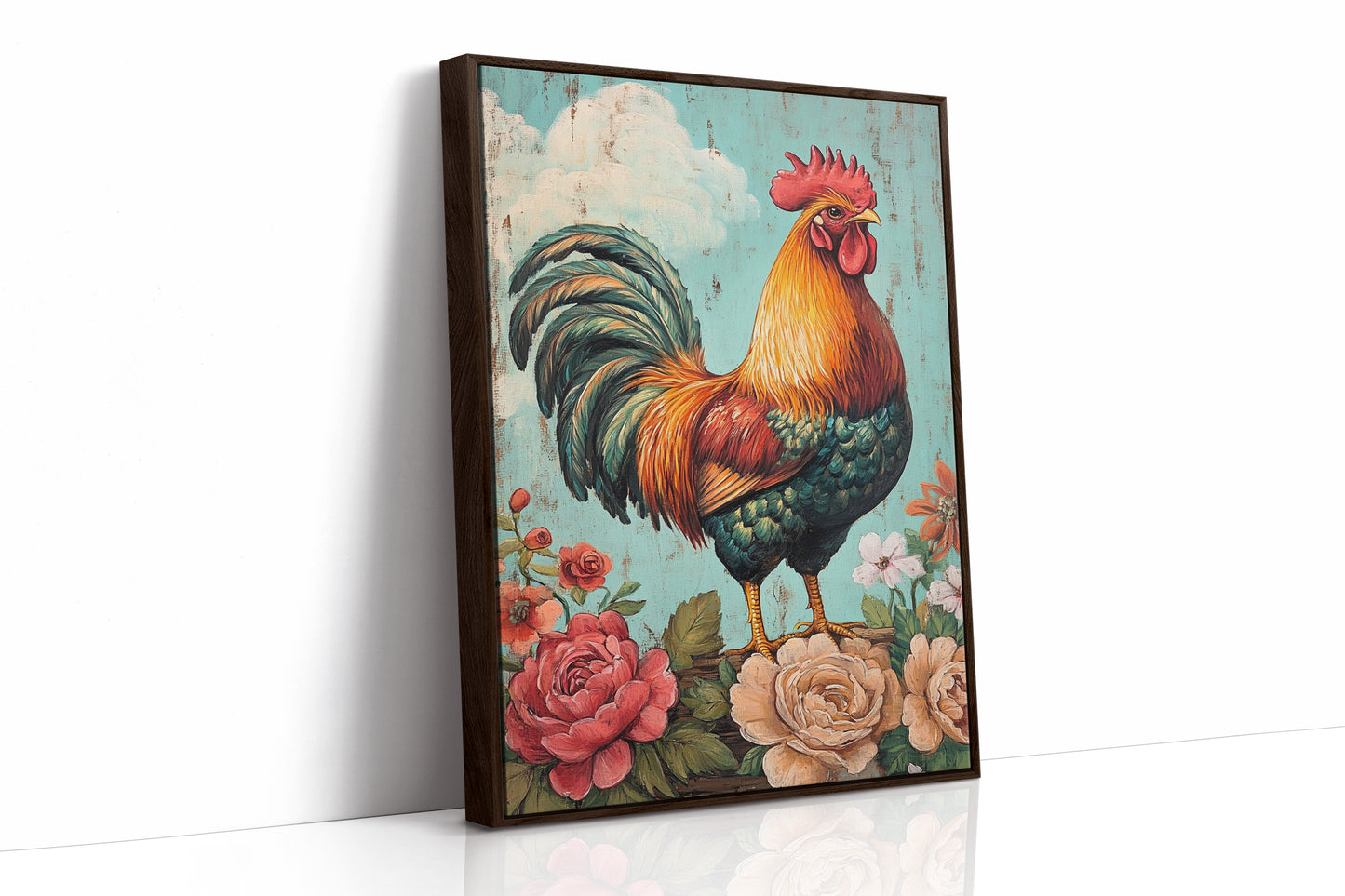 AL0218 - Premium Art Print - Brown Framed Canvas image 1