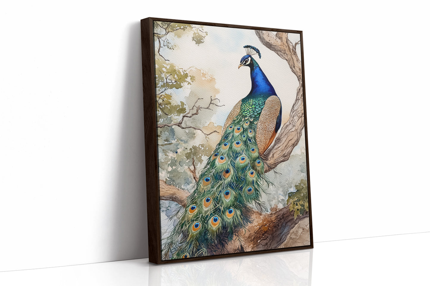 AL0219 - Premium Art Print - Brown Framed Canvas image 1