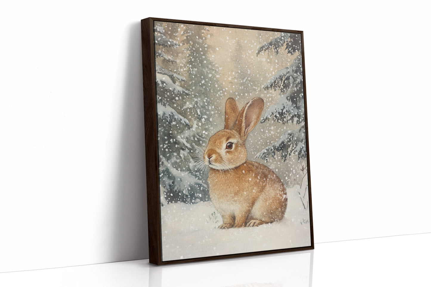 AL0238 - Premium Art Print - Brown Framed Canvas image 1