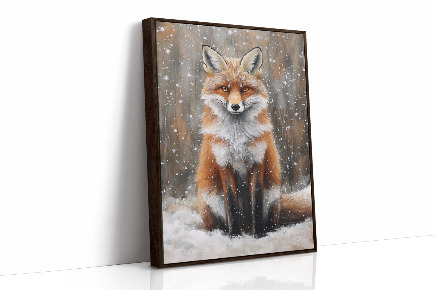AL0244 - Premium Art Print - Brown Framed Canvas image 1