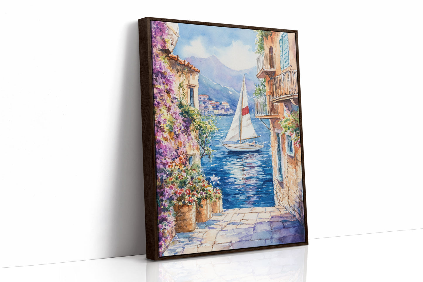 AL0245 - Premium Art Print - Brown Framed Canvas image 1