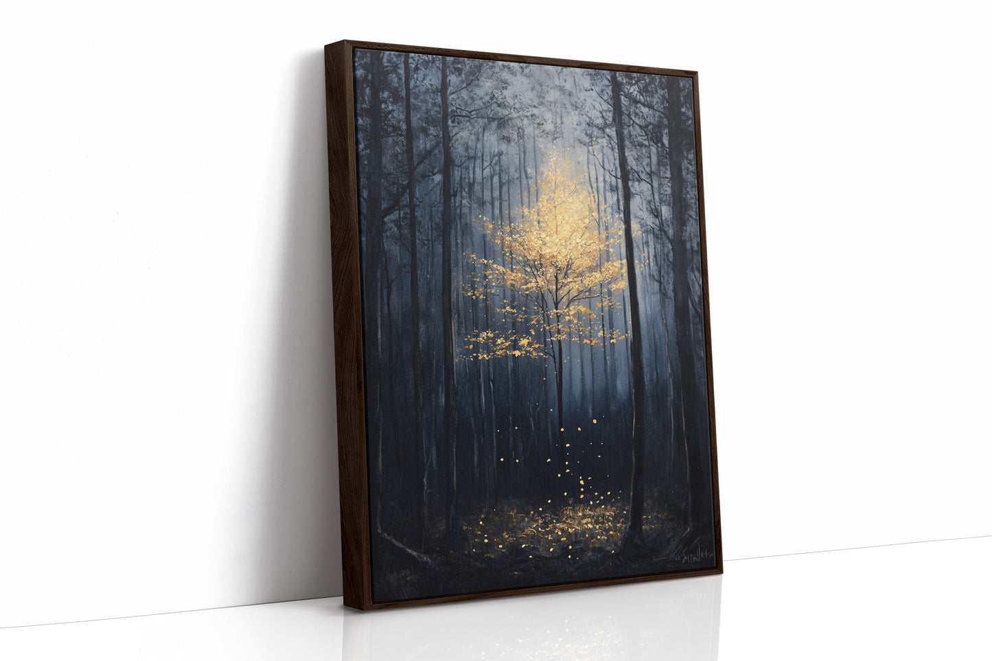 AL0254 - Premium Art Print - Brown Framed Canvas image 1