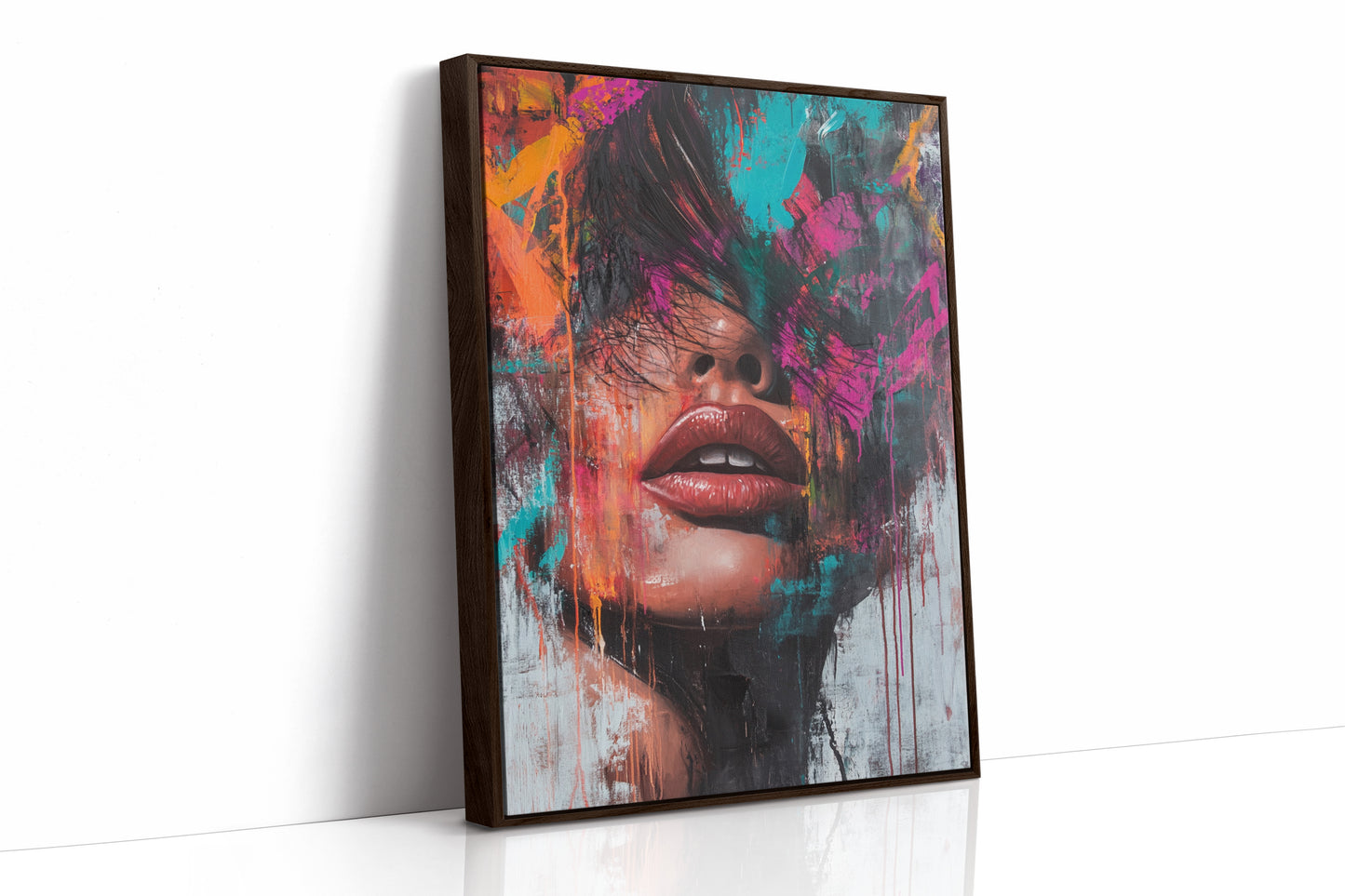 AL0261 - Premium Art Print - Brown Framed Canvas image 1
