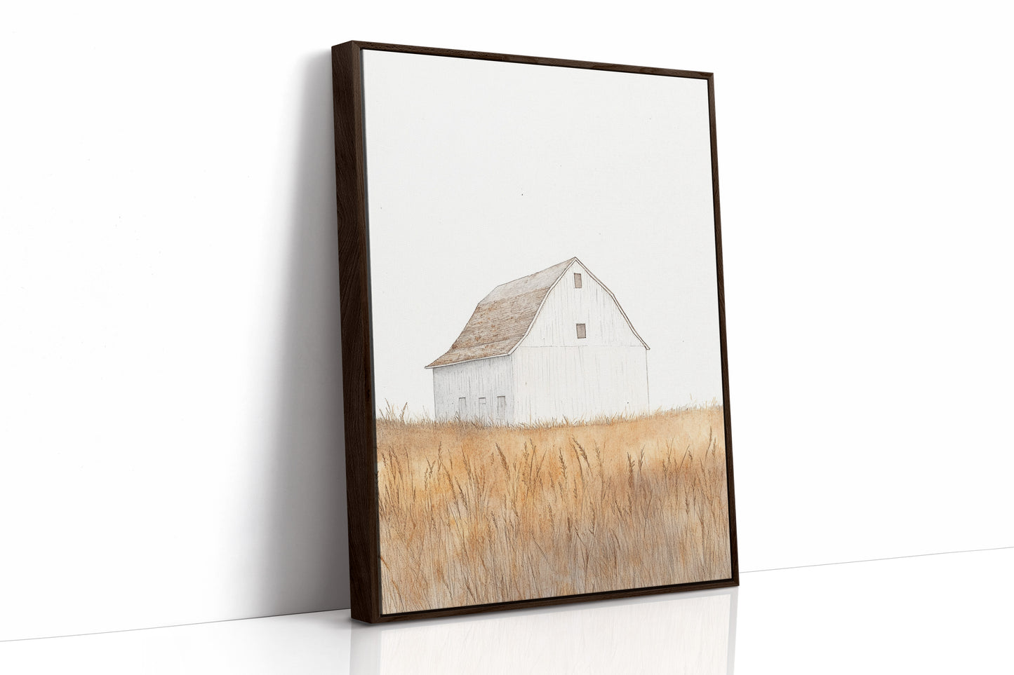 AL0271 - Premium Art Print - Brown Framed Canvas image 1