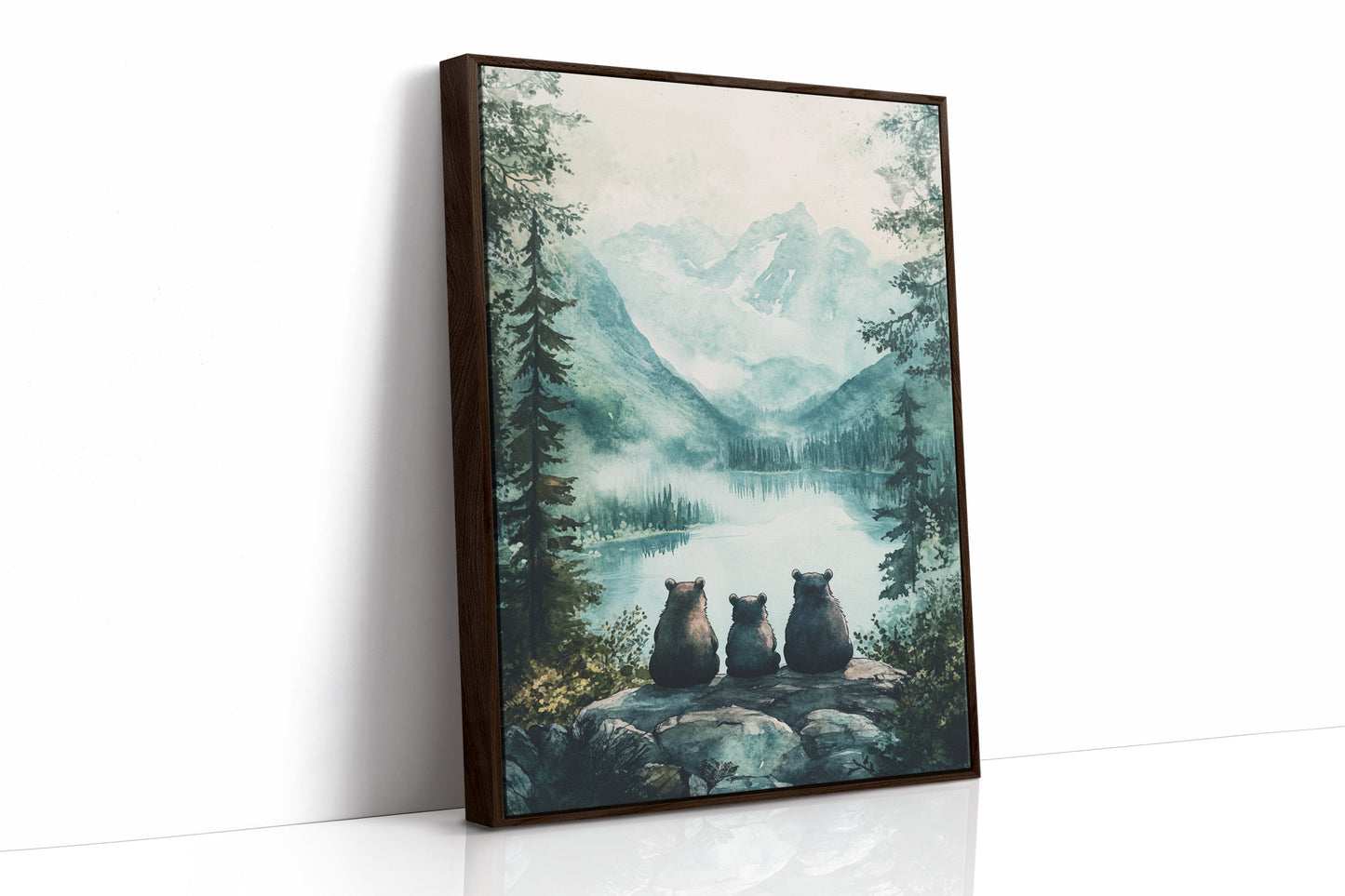 AL0277 - Premium Art Print - Brown Framed Canvas image 1