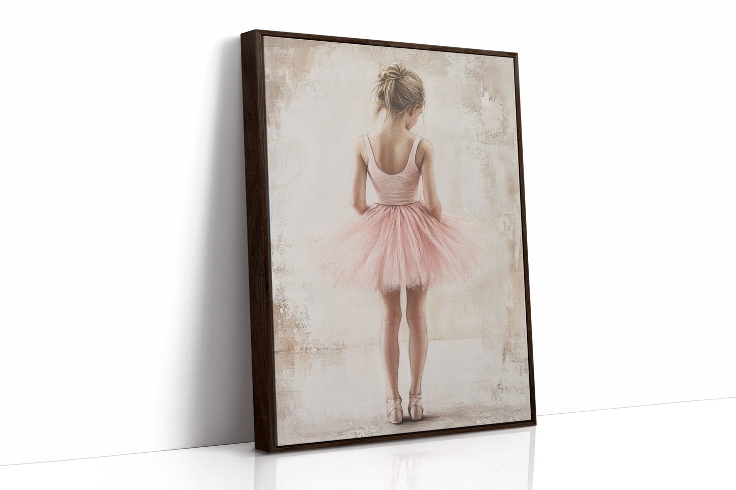AL0283 - Premium Art Print - Brown Framed Canvas image 1