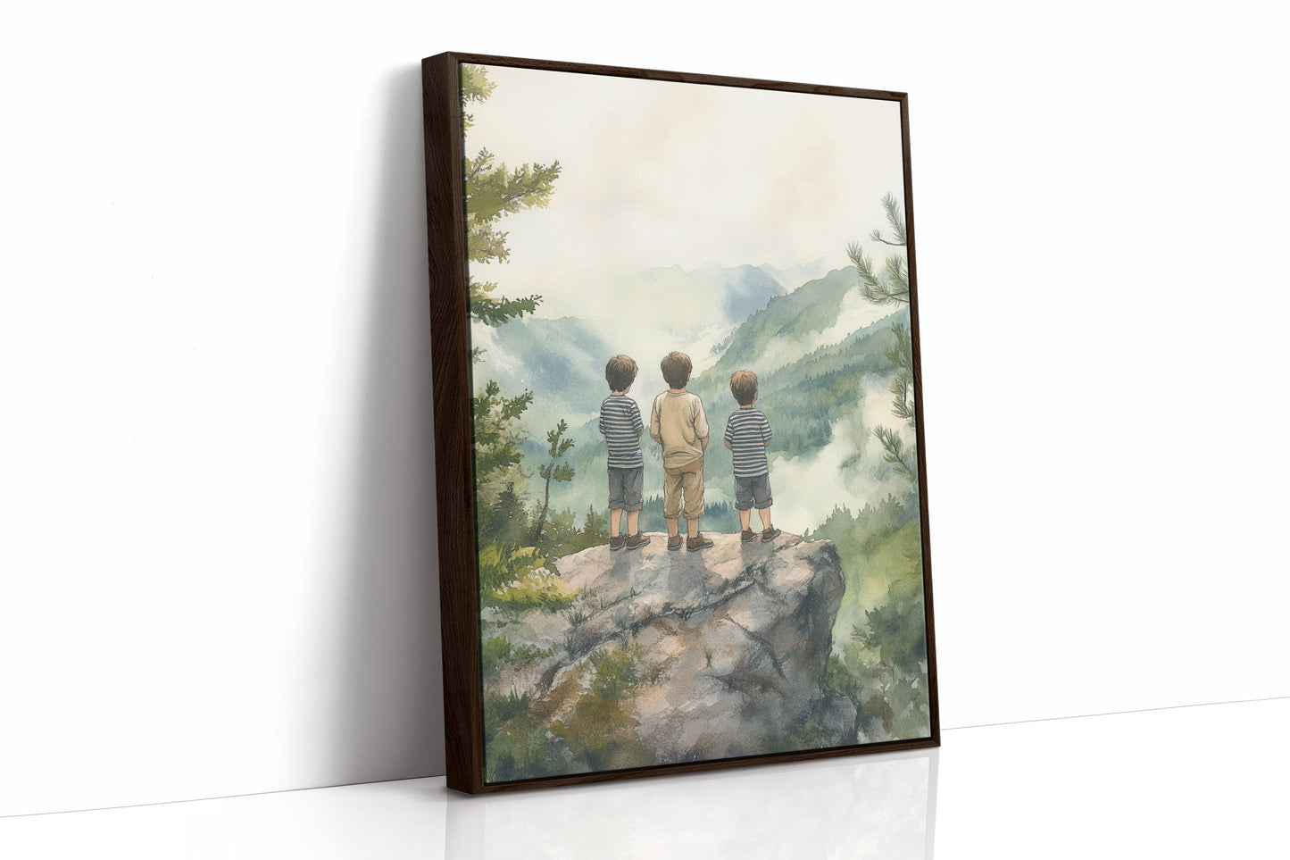 AL0289 - Premium Art Print - Brown Framed Canvas image 1
