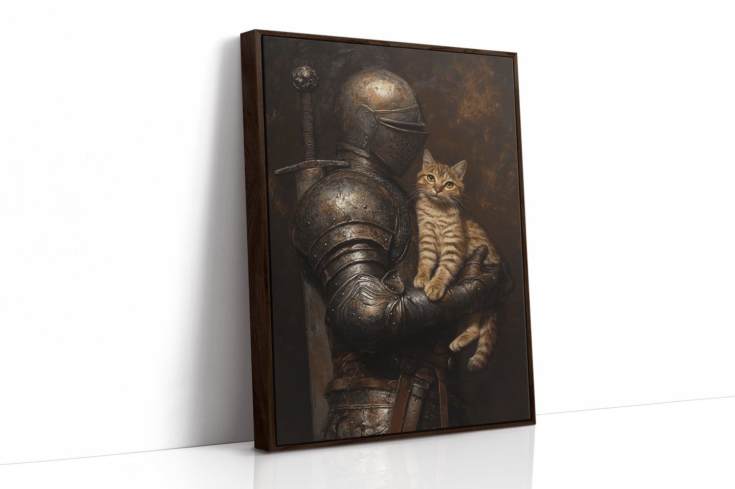 AL0309 - Premium Art Print - Brown Framed Canvas image 1