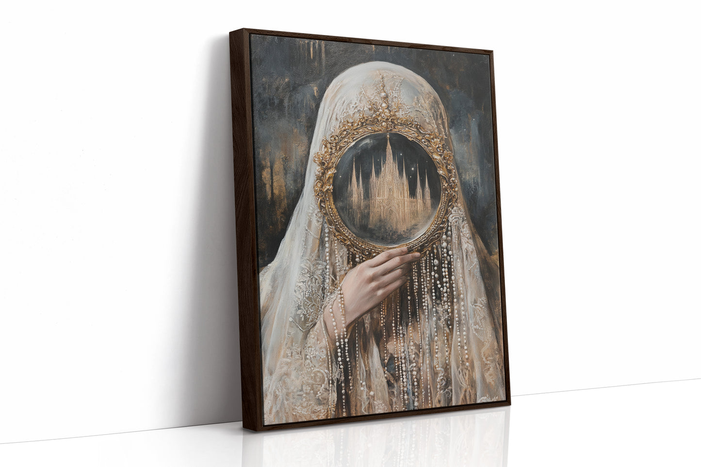 AL0310 - Premium Art Print - Brown Framed Canvas image 1