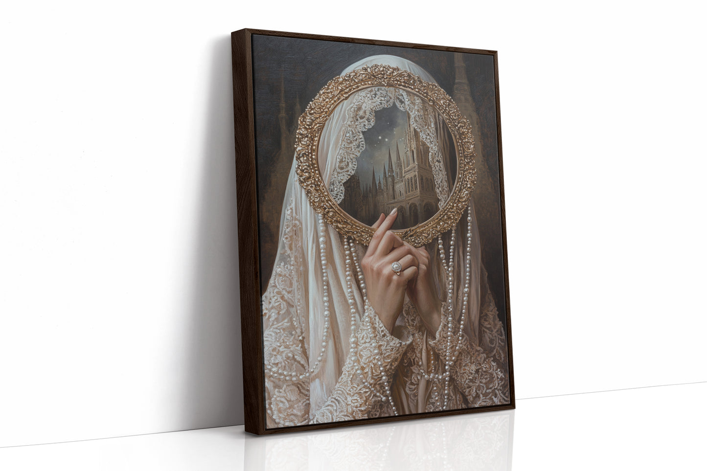 AL0311 - Premium Art Print - Brown Framed Canvas image 1
