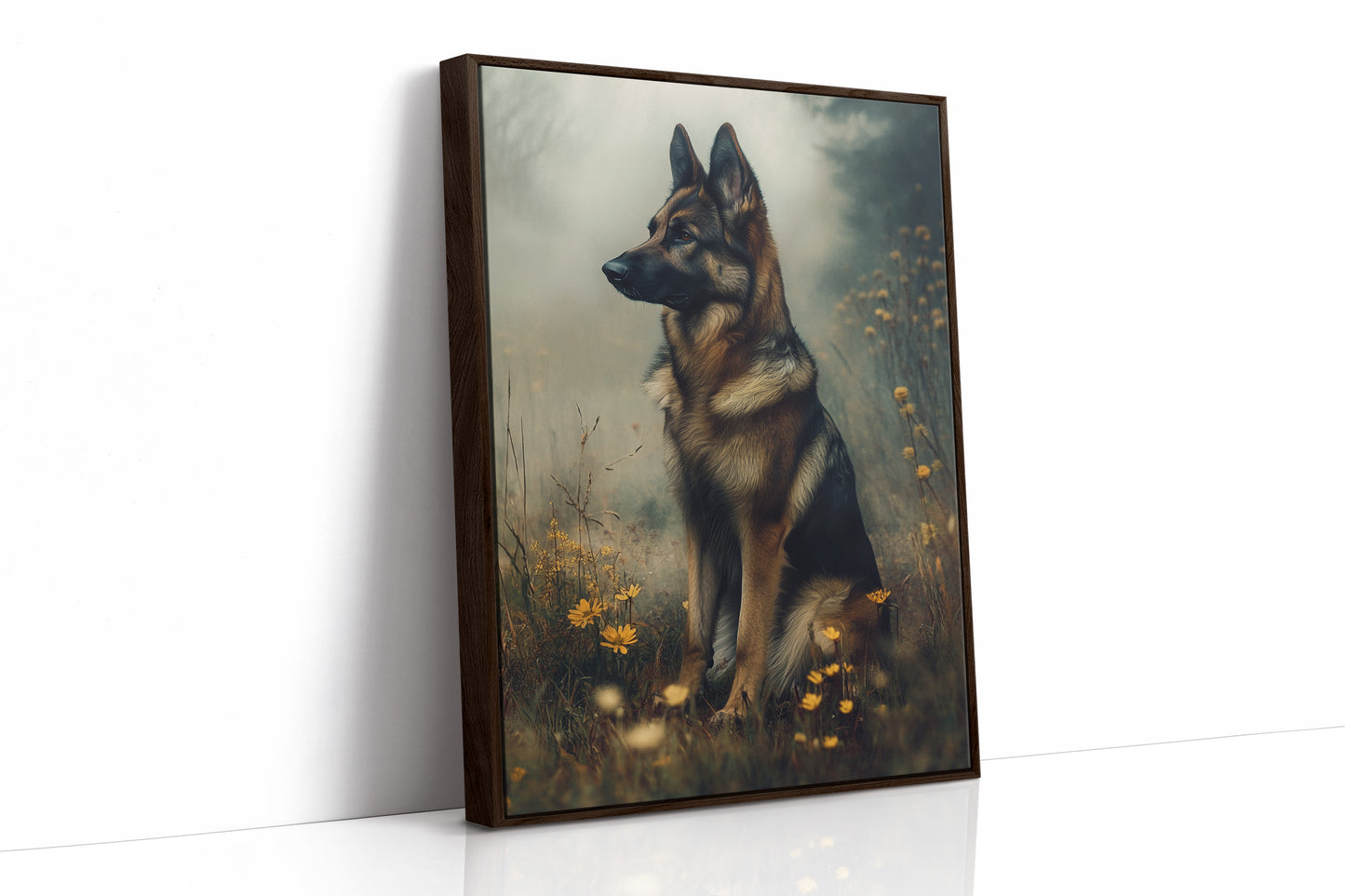 AL0316 - Premium Art Print - Brown Framed Canvas image 1